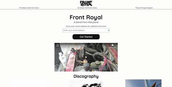 Screenshot of my project Product Landing Page