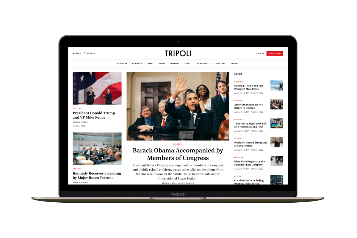 Tripoli — Ghost Newspaper Magazine Blog Theme