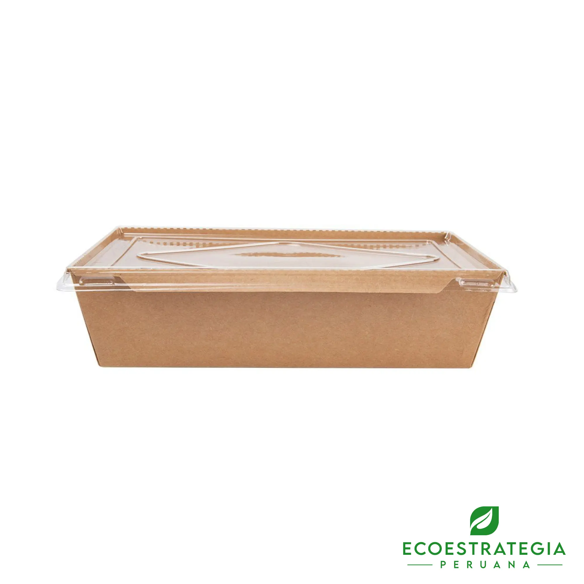 Este bandeja biodegradable de 900ml, es un producto de materiales biodegradables, hecho a base de cartón Kraft. Cotiza envases, empaques y tapers para comidas