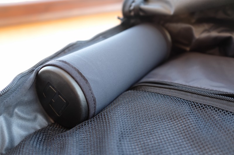 Bottle holder inside the main pocket is useful, though it’s not easily accessible if you pack it full