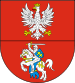 herb województwa podlaskiego - biały orzeł oraz rycerz na czerwonym tle