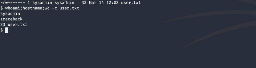 User