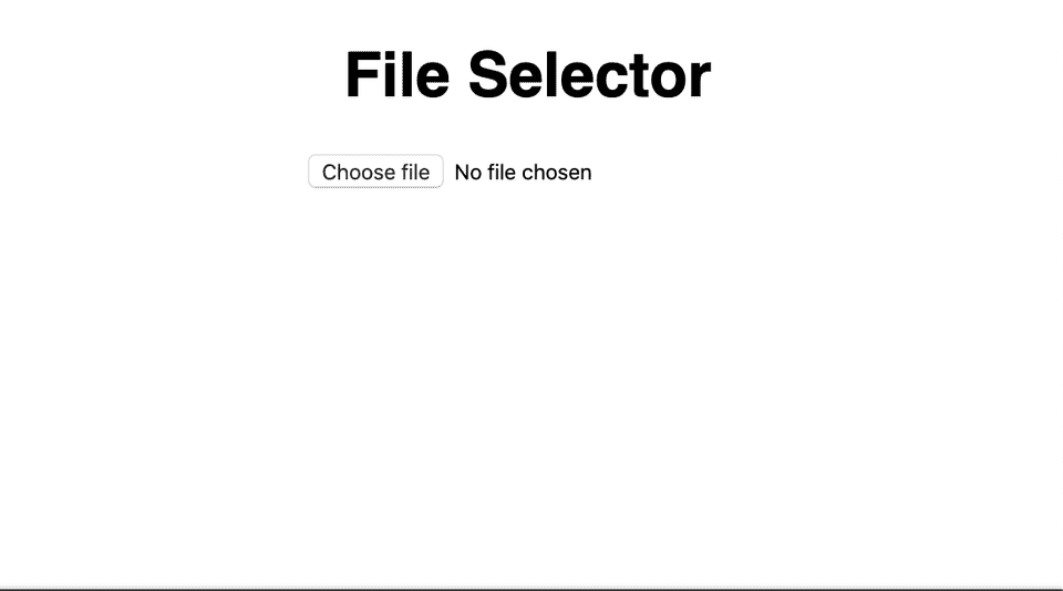ReactJS file selector