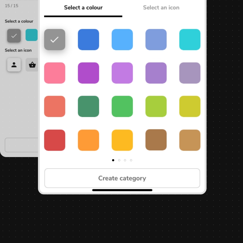 Change in Money Dashboard Neon app after redesign