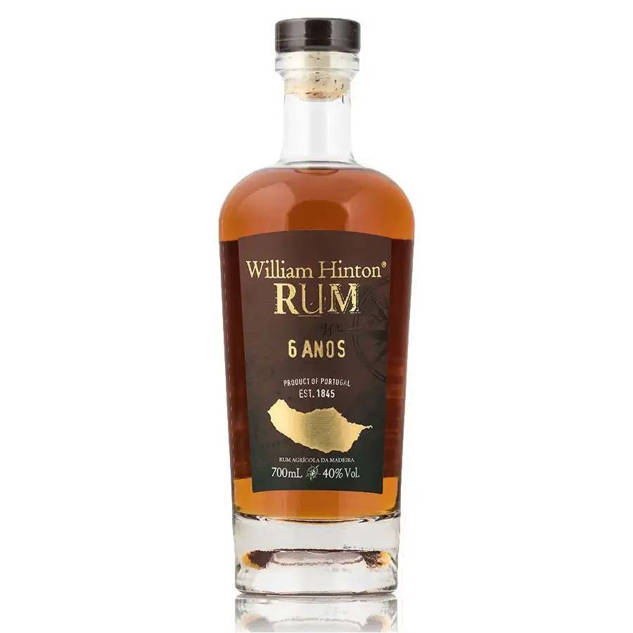 Image of the front of the bottle of the rum 6 Years