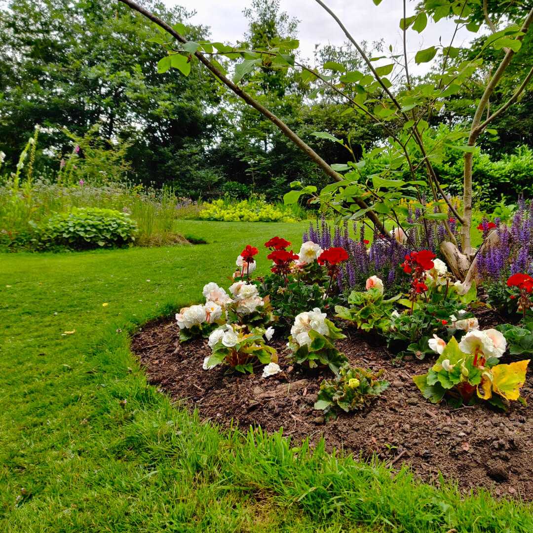 The Hollies Leeds flower garden