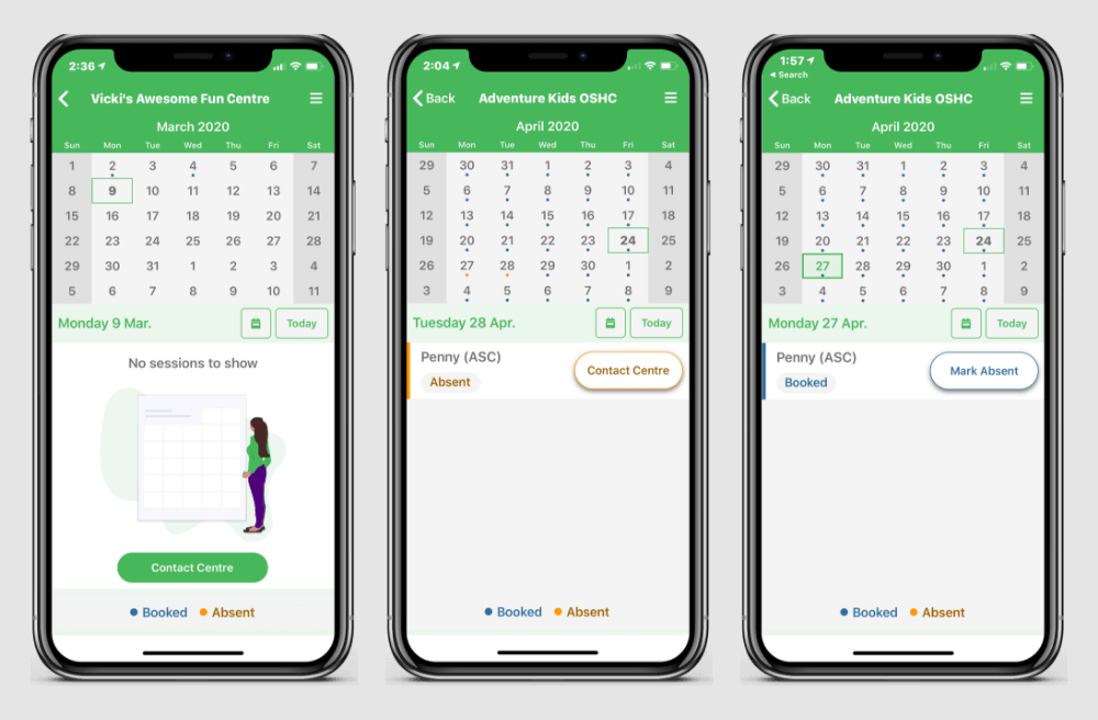 Way better design for Calendar in app
