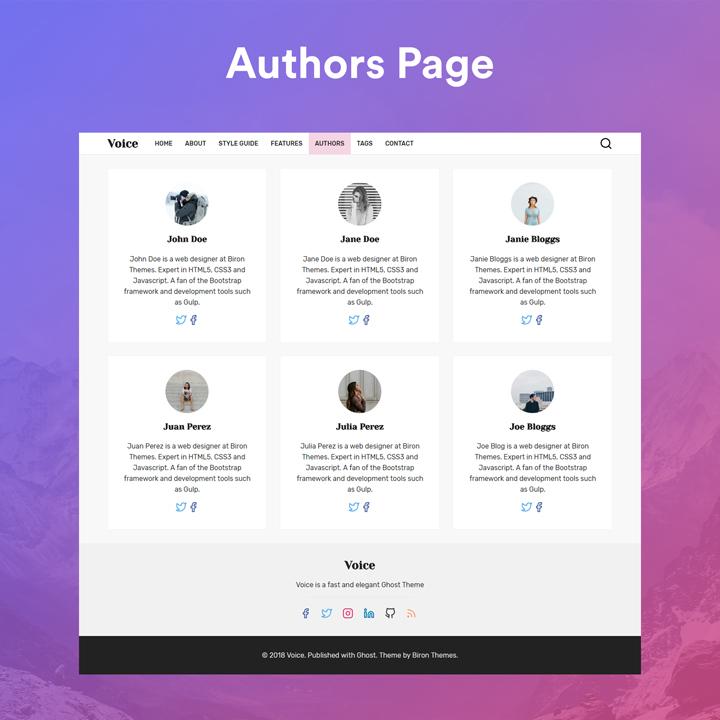 Voice Ghost authors page