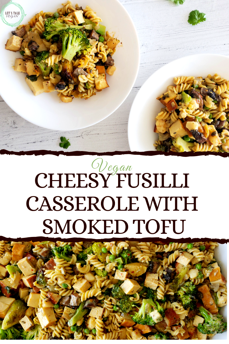 Vegan fusilli casserole