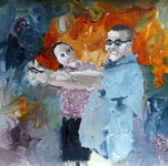 Merike Estna, Estonia. "Dancers" 2010. Canvas, acrylic, 23x27cm Merike Estna, Estonia. "Dancers" 2010. Canvas, acrylic, 23x27cm