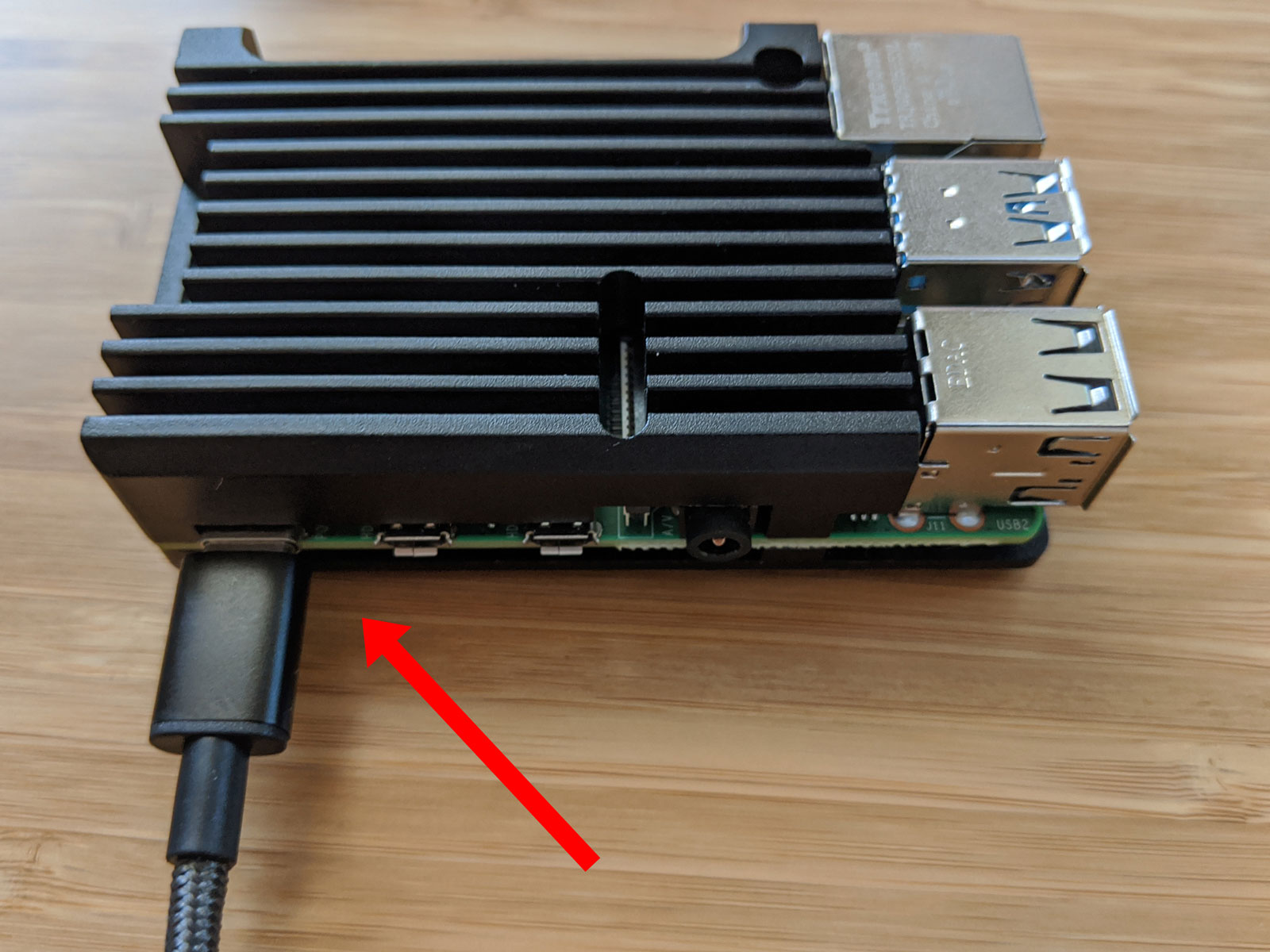 USB connection to Raspberry Pi