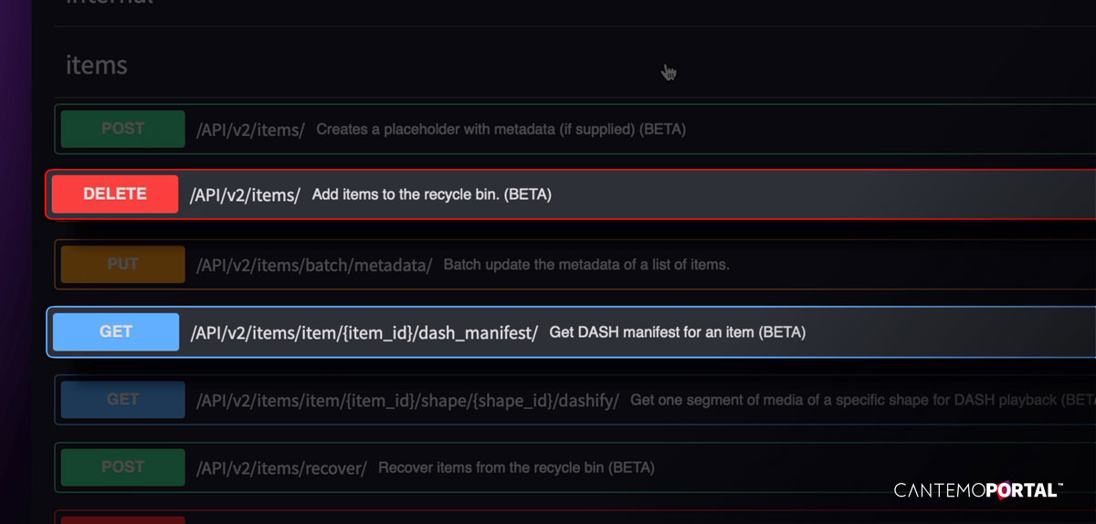 New APIs in Cantemo Portal 5.0
