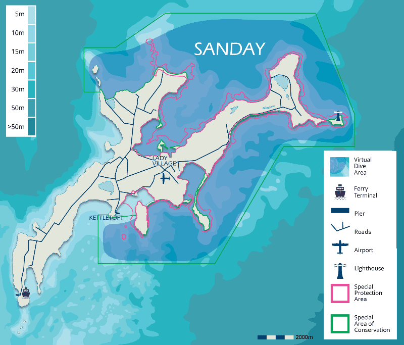 Sanday map