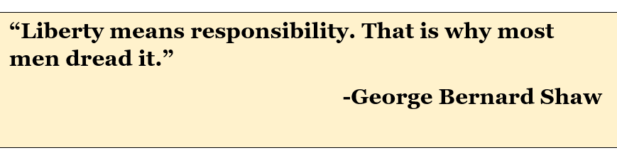 quote on responsibility