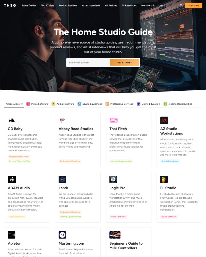The Home Studio Guide