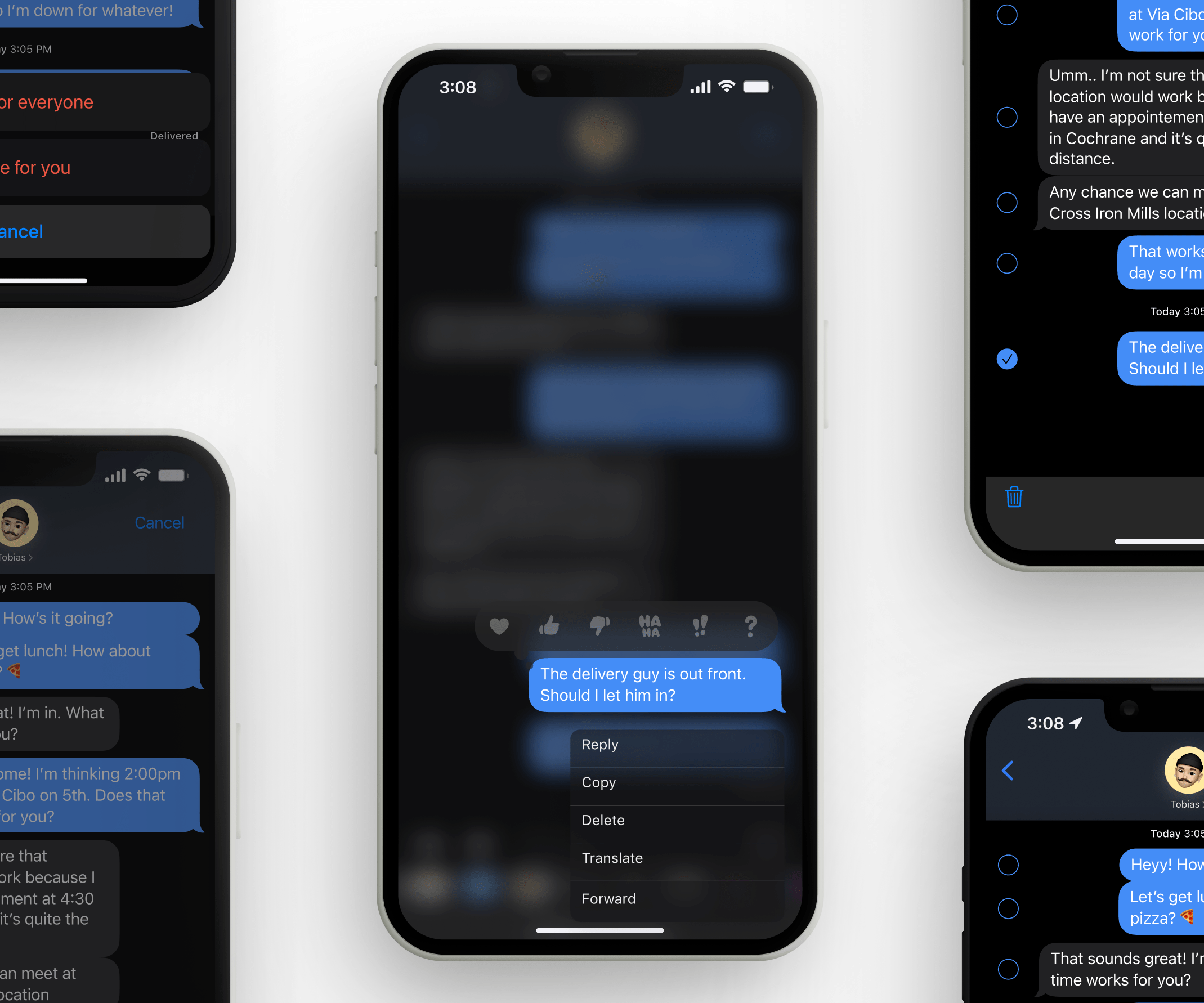 iMessage screen