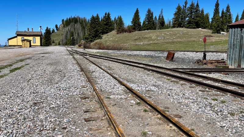 Cumbres & Toltec Scenic Railroad tracks at Cumbres Pass