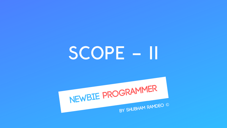 Scope of the Variables Across Files