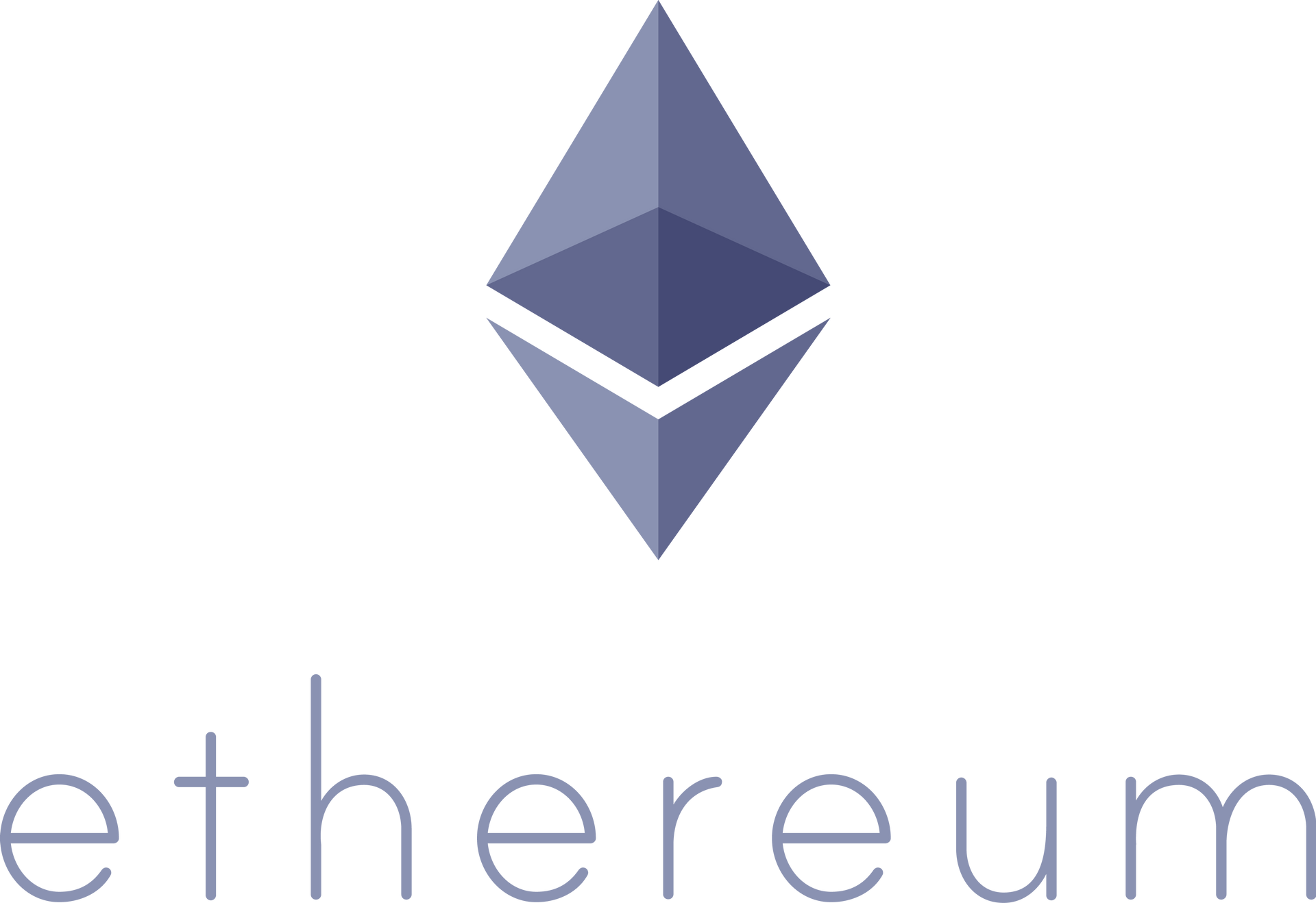 ETH logo portrait (purple)