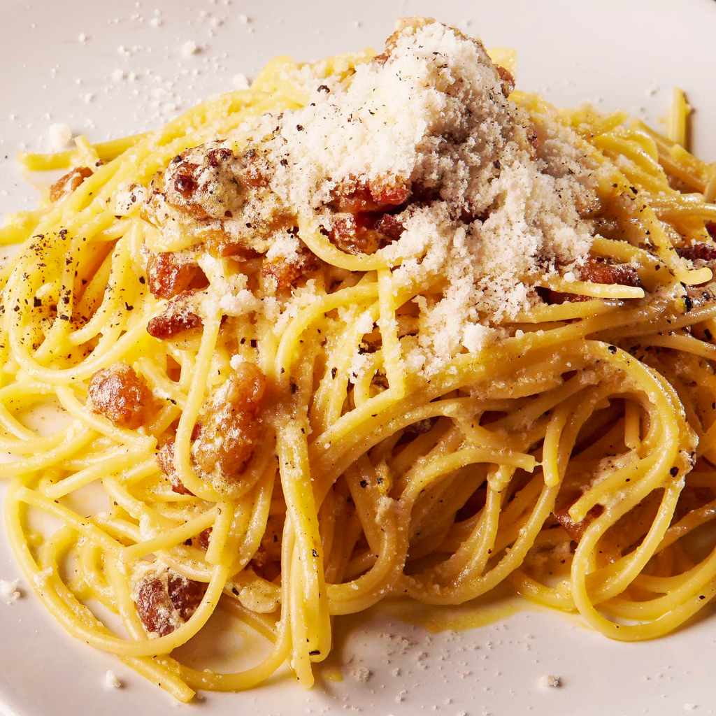 pasta: spaghetti carbonara