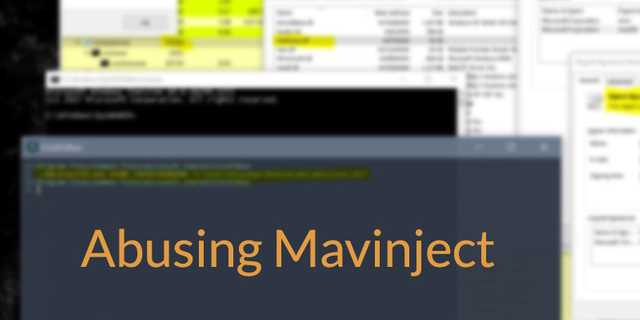 From False Positive to True Positive: the story of Mavinject.exe, the Microsoft Injector