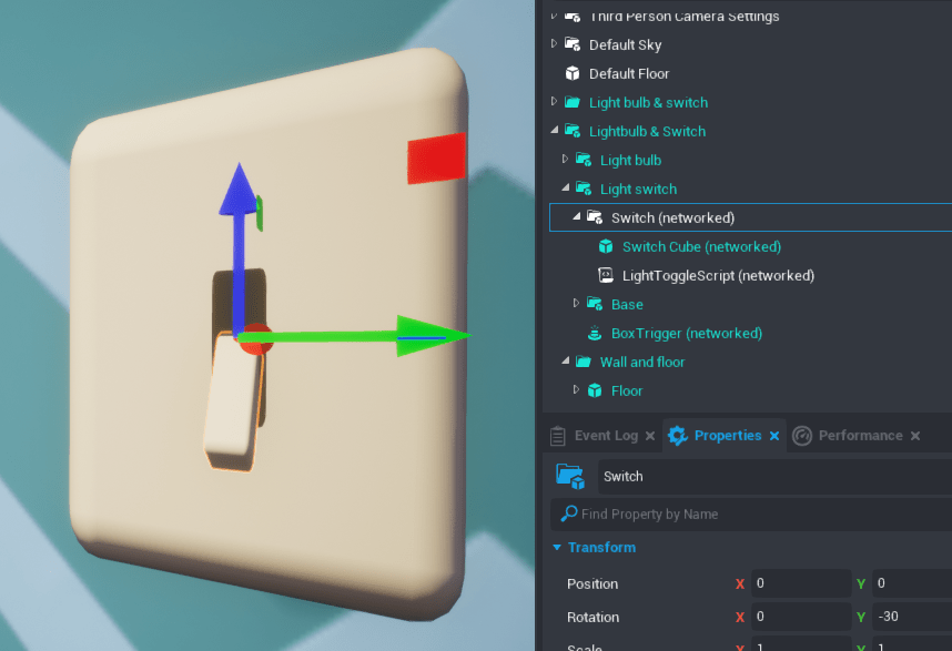 roblox light switch without scripting