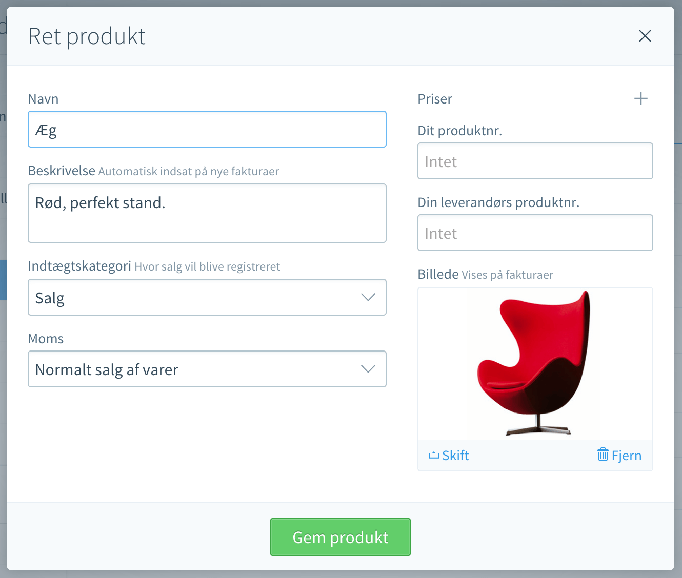 Upload af produktbillede