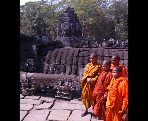 Cambodia  Angkor Monks 4