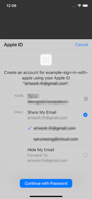 Hide email using private email relay service