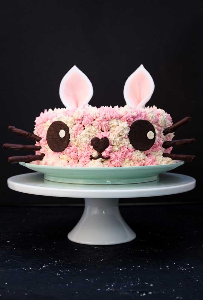 vegan funfetti kitty cat cake