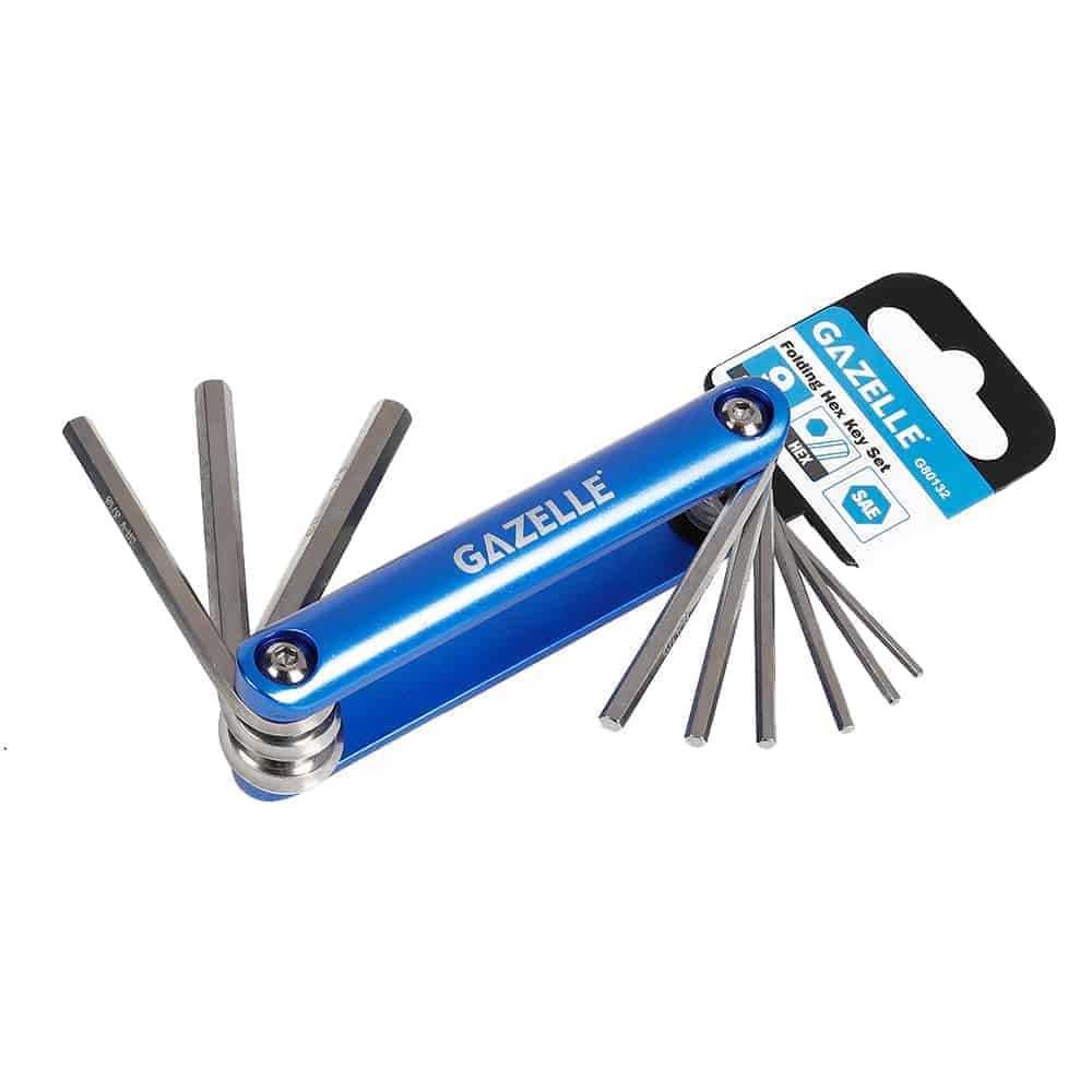 G80130 Folding Metric Hex Key Set, 8Pieces