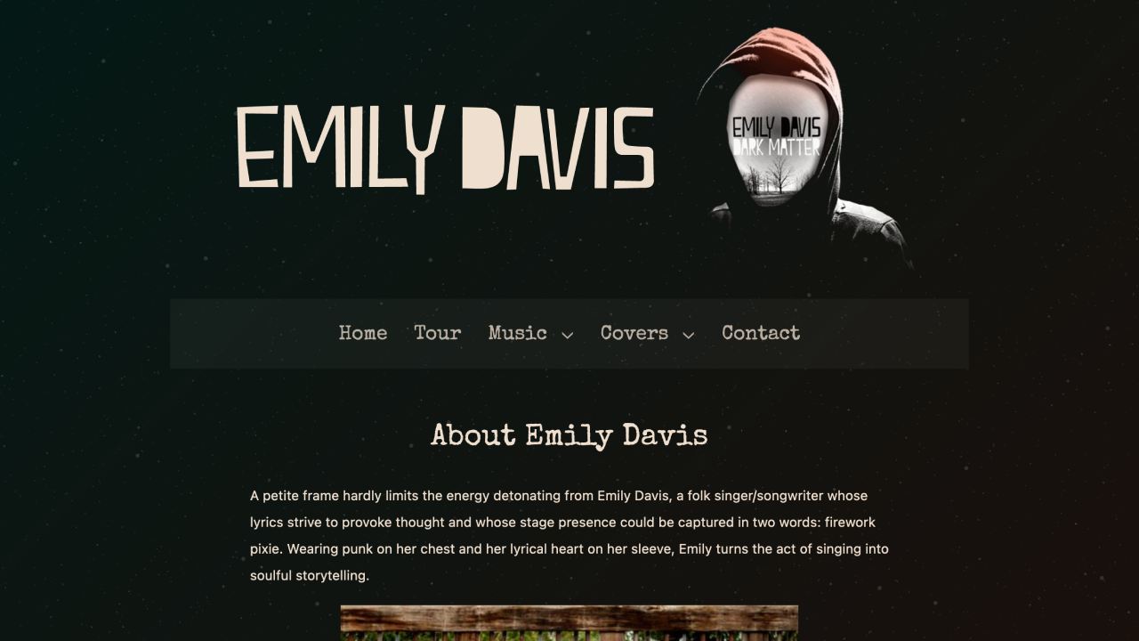 Emily Davis Music website