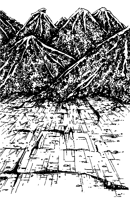 huge hills of diamond.