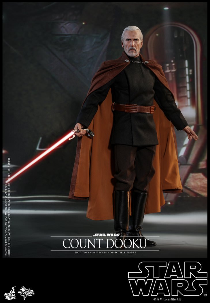 Hot Toys Star Wars: Attack of the Clones MMS496 Count Dooku 1/6th Scale Collectible Figure Hot Toys Star Wars: Attack of the Clones MMS496 Count Dooku 1/6th Scale Collectible Figure