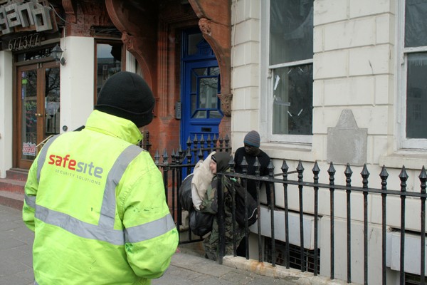 Squatters eviction in Brighton