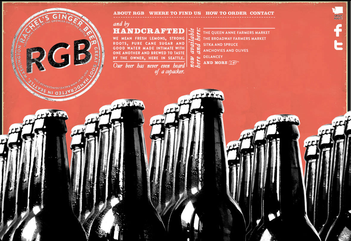 Rachel's Ginger Beer-Original Website