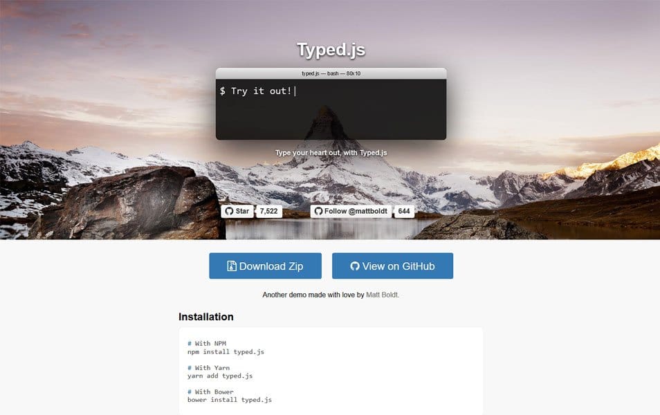 Typed.js