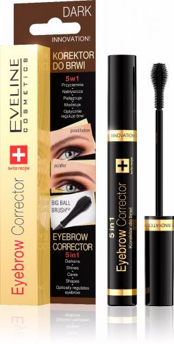 EVELINE EYEBROW CORRECTOR szemöldök korrektor sötét barna 9 ML