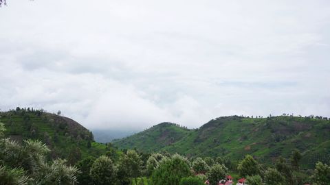 View on a cloudy day