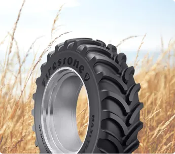 ag tire in field