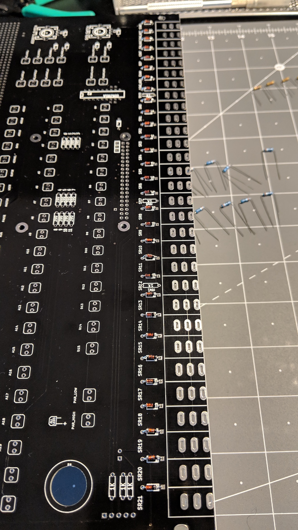 Diodes in place