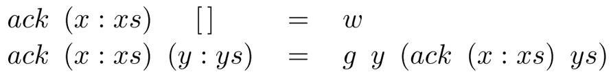 ack (x:xs)
