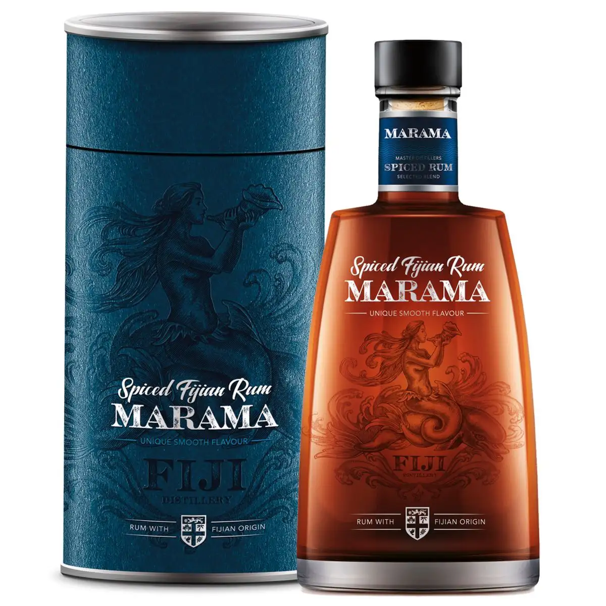 Image of the front of the bottle of the rum Spiced Fijian Rum