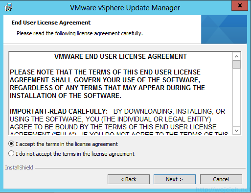 VMware vSphere Update Manager - Installation 2