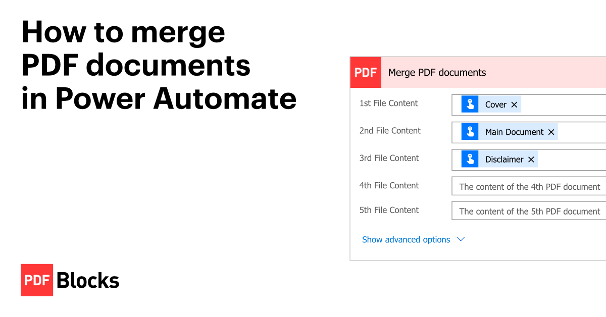 How to merge PDF documents in Power Automate