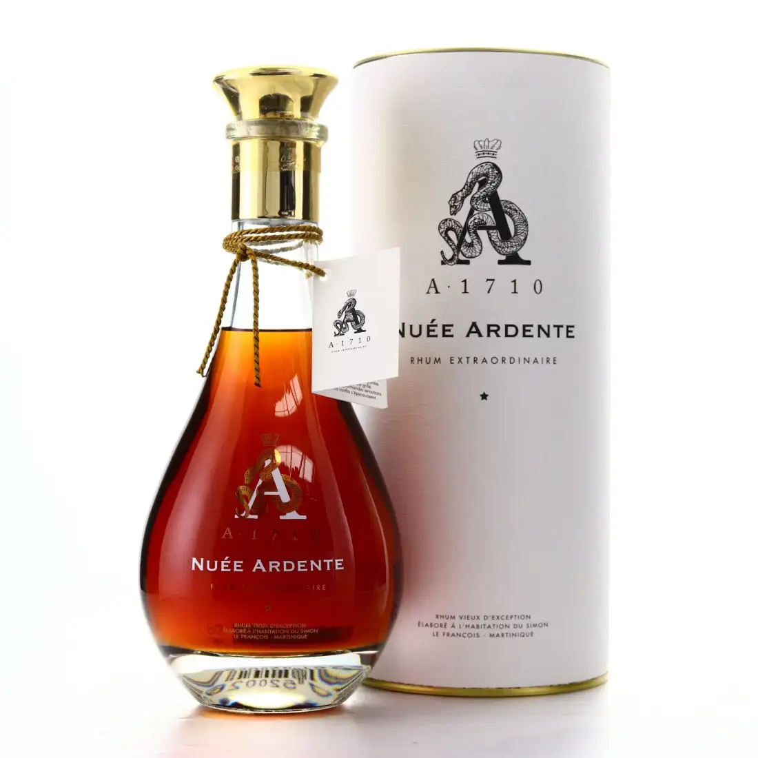 Image of the front of the bottle of the rum A1710 Nuée Ardente