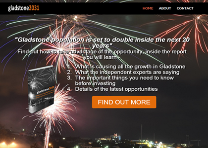 Gladstone 2031 Website Screenshot