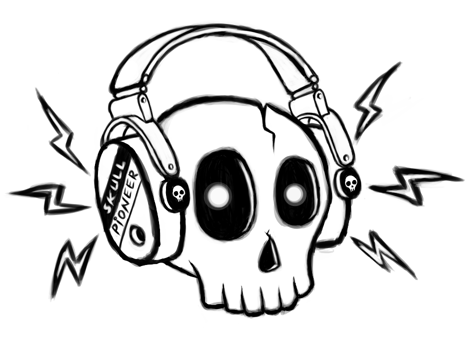 Skull Music Sketch