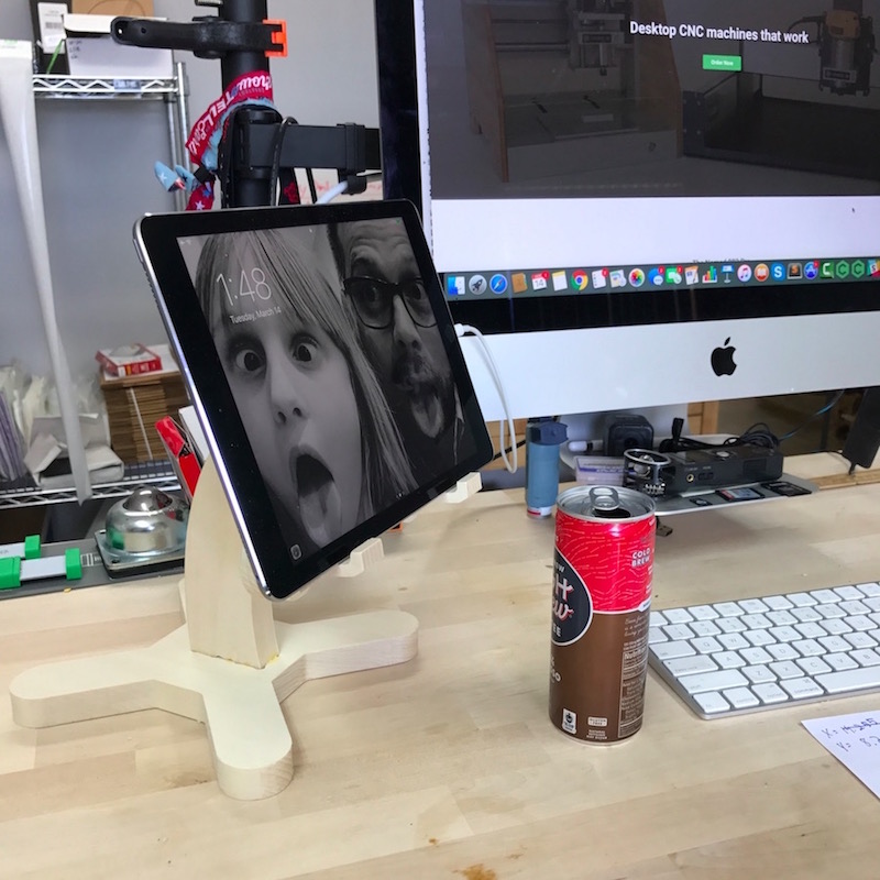 tablet stand on desk