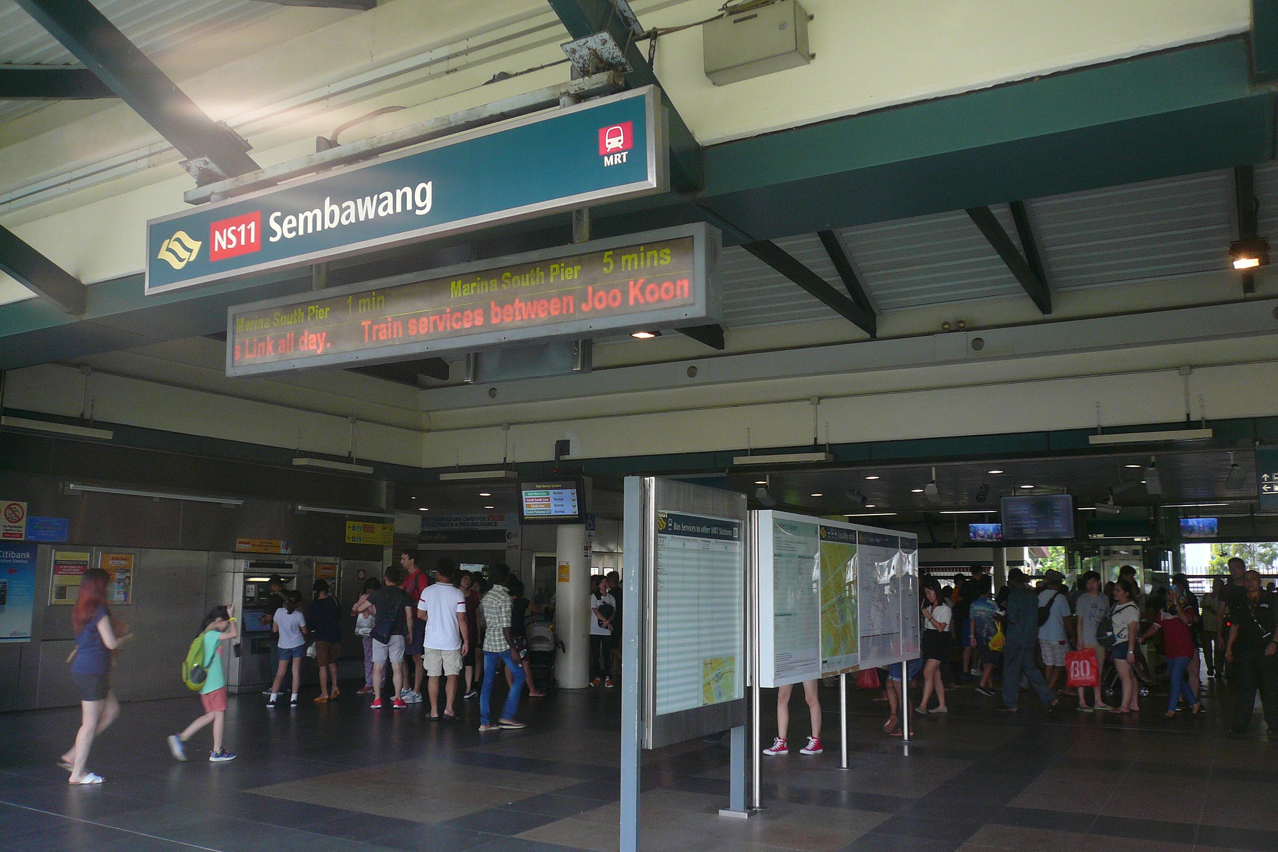 NS11 Sembawang MRT Station Singapore MRT North South Red line